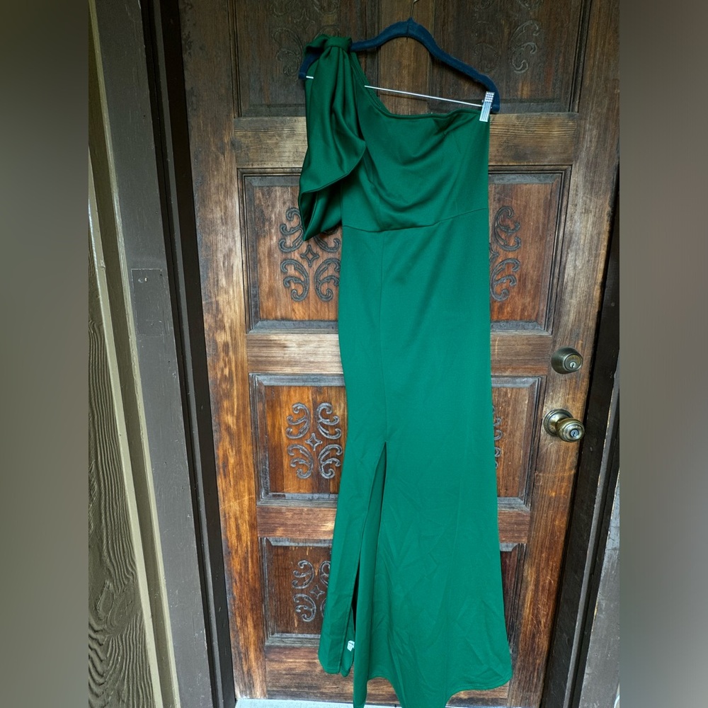 Green formal dress